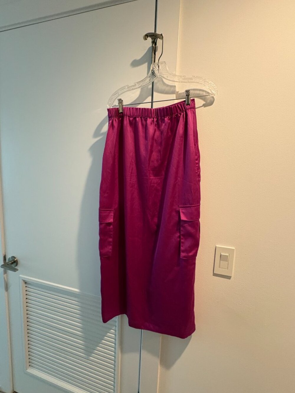 Anthropologie Magenta Long Skirt - Picture 3 of 3